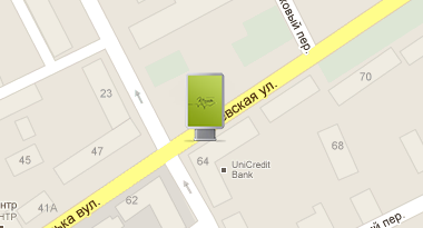  ул. Киевская №1 (м-н "Сумки",остановка Хлебная)