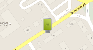 ул.Киевская (м-н "Торговый дом", остановка" Центральный автовокзал") ул.Киевская (м-н "Торговый дом", остановка" Центральный автовокзал")