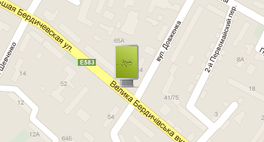 ул.Бердичевская (м-т "24 часа",остановка Довженко) ул.Бердичевская (м-т "24 часа",остановка Довженко)