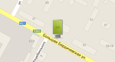 ул. Бердичевская №1 (кафе "Рудь", Педуниверситет) ул. Бердичевская №1 (кафе "Рудь", Педуниверситет)