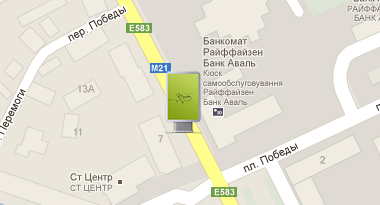 ул.Победы №2 (Офис "ЮРЕКСа", банк Национальный кредит) ул.Победы №2 (Офис "ЮРЕКСа", банк Национальный кредит)